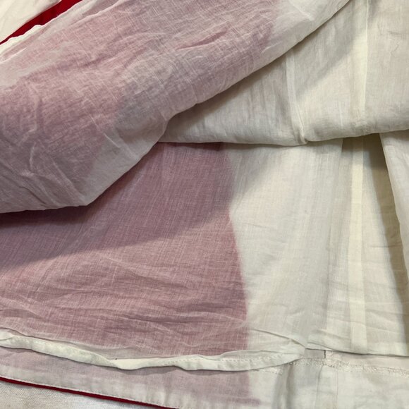 Bea & Dot by ModCloth Red White Fit & Flare Dress 1X Cutout Bodice Retro Line - Picture 9 of 9